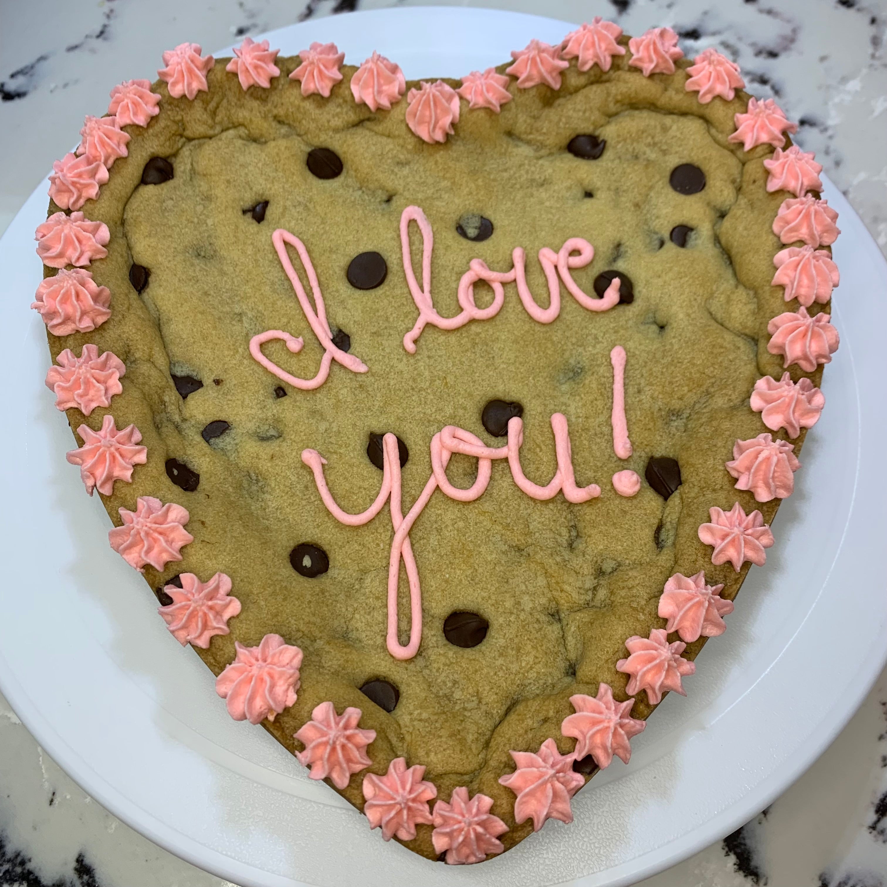 Heart Cookie Cake